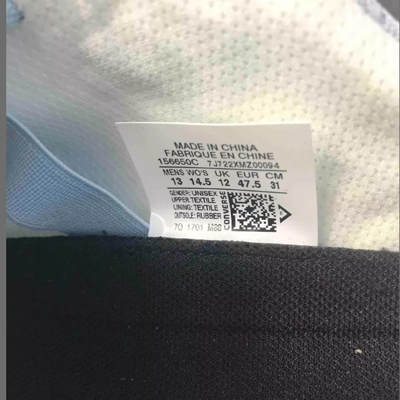 NWT Converse Ctas Modern Future Blue M AUTHENTIC - Picture 5 of 6